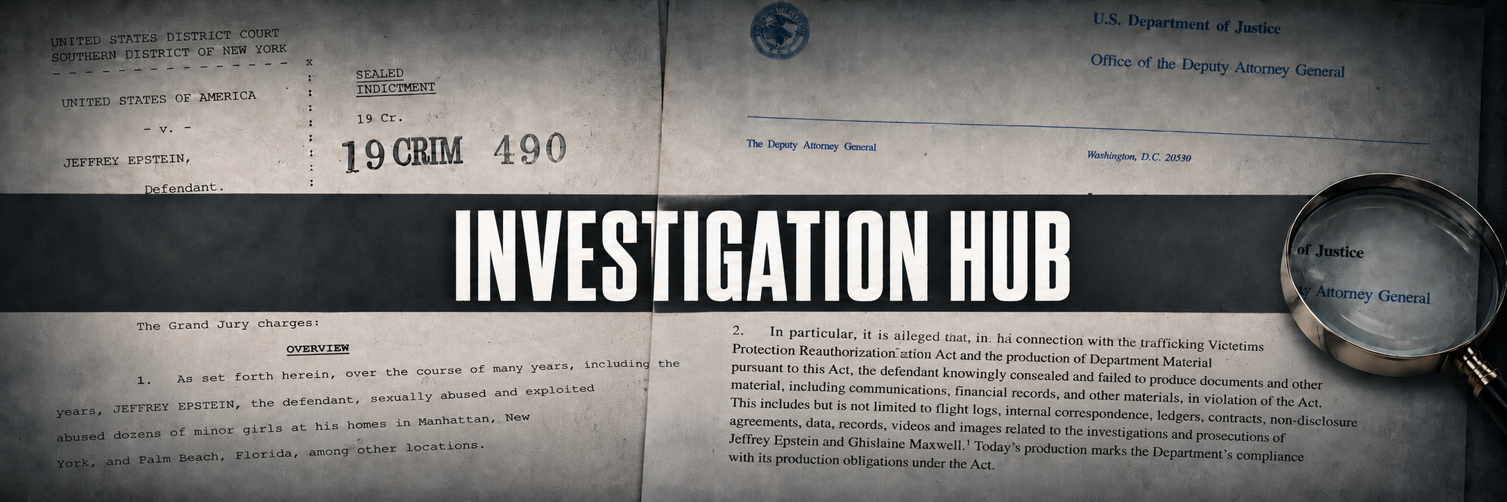 Investigation Hub banner