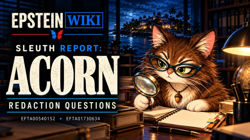 Acorn’s Redaction Questions in Two Epstein Records featured image