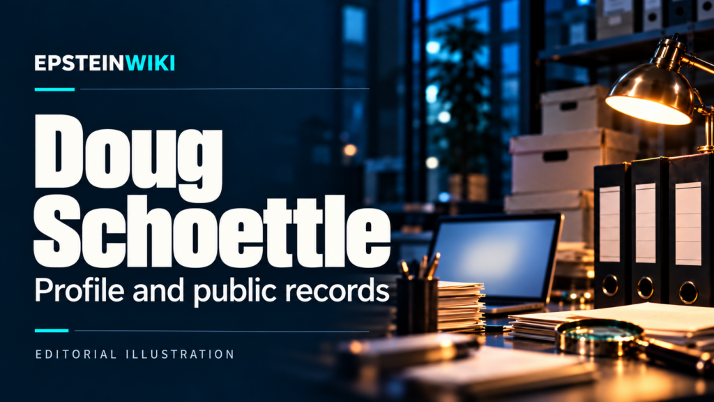 Editorial illustration for Doug Schoettle: profile and public records.