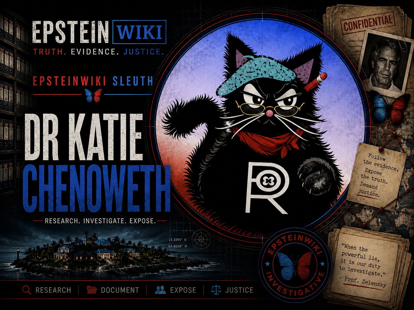 Dr. Katie Chenoweth, EpsteinWiki sleuth