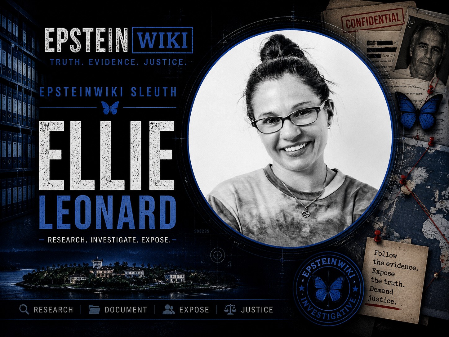 Ellie Leonard, EpsteinWiki sleuth