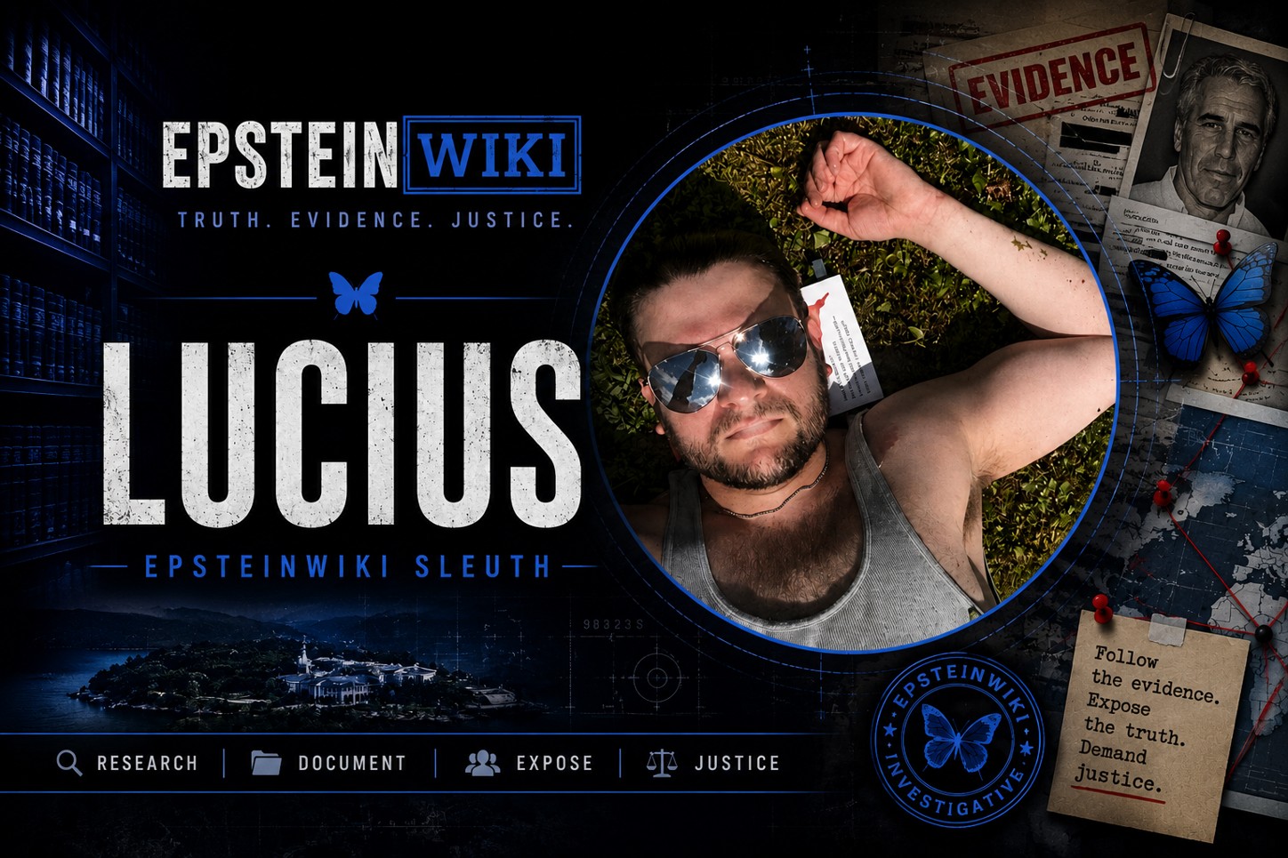 Lucius Tuck, EpsteinWiki sleuth