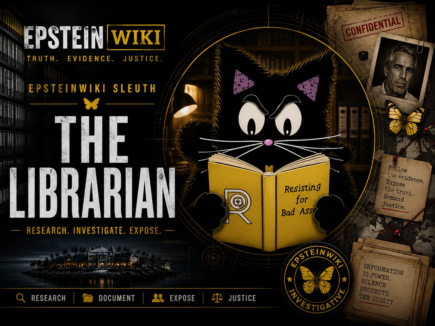 Librarian, EpsteinWiki sleuth